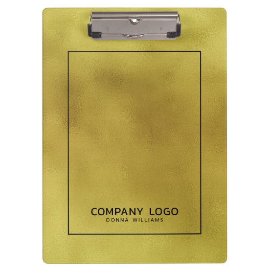 Iridescent faux goudfolie achtergrond klembord (Voorkant)