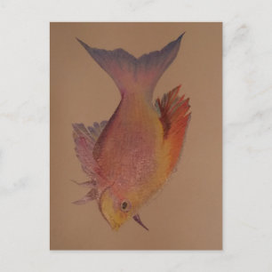 Iridescent fish briefkaart