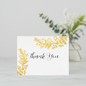 Iridescent Folie Dank u Folie Uitnodiging Briefkaart (Staand Voorkant)