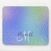 Iridescent  gepersonaliseerd monogram muismat (Voorkant)