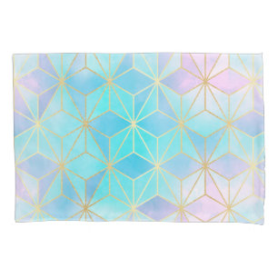 Iridescent Glass Geometric Patroon Kussensloop
