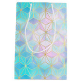 Iridescent Glass Geometric Patroon Medium Cadeauzakje (Achterkant)