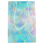 Iridescent Glass Geometric Patroon Medium Cadeauzakje (Voorkant)