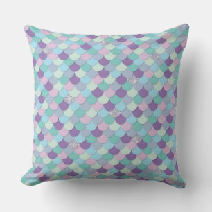 Iridescent Glitter Unicorn Mermaid Fish Scales Kussen