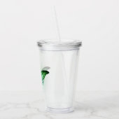 Iridescent Green Butterfly Acryl Drinkbeker (Links)