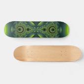 Iridescent Green Fractal Skateboard Deck (Horz)