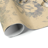 Iridescent Grunge Nautical Whale Cadeaupapier (Rol Hoek)