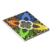 Iridescent Hearts Seamless Polka Dot Abstracte kun Notitieblok (Schuin)