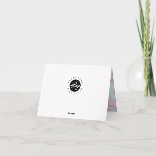 Iridescent Holographic Bedankt voor uw bestelling (Achterkant)
