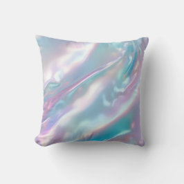 Iridescent Holographic Modern Blue Pink Kussen
