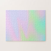 Iridescent Holographic Pastel Unicorn Rainbow Legpuzzel (Horizontaal)