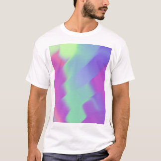 Iridescent kleurige hollofolie t-shirt