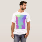 Iridescent kleurige hollofolie t-shirt (Voorkant volledig)