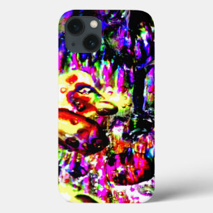 Iridescent Luminous Multicolor Organic Unique iPhone 13 Hoesje