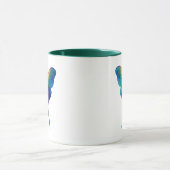 Iridescent Luna Moth Coffee Mug | Colorful Fantasy (Centre)