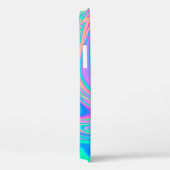 Iridescent marmering holografische textuur in leve Case-Mate iPhone case (Achterkant / Rechts)