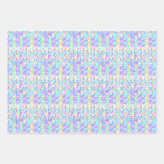 Iridescent Mermaid Scale Inpakpapier Vel (Voorkant 2)