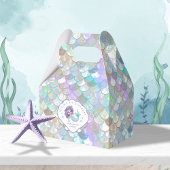 Iridescent Mermaid Scales Clam Shell V1 ID1144 Bedankdoosjes