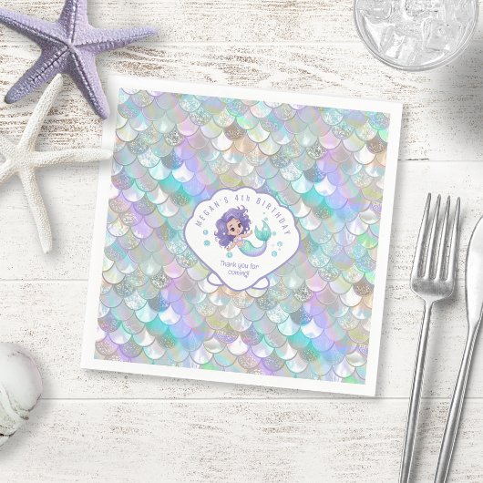 Iridescent Mermaid Scales Clam Shell V1 ID1144 Servet