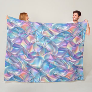 Iridescent Metallic 6 geometrisch Fleece Deken