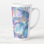 Iridescent Metallic 6 geometrisch Latte Mok (Rechts)