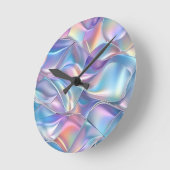 Iridescent Metallic 6 geometrisch Ronde Klok (Hoek)