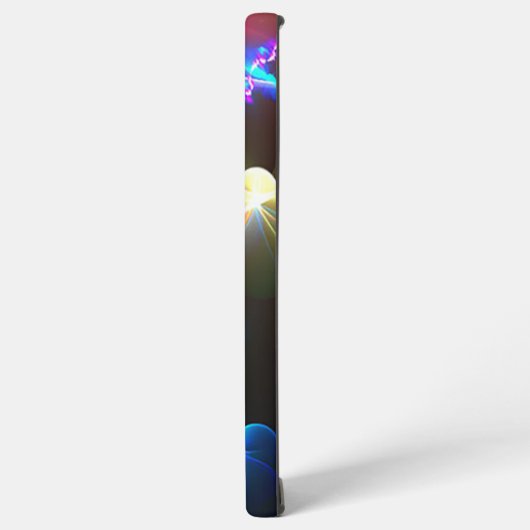 Iridescent Neon Fractal Wing Art Samsung Galaxy Hoesje (Linkerkant)