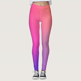 Iridescent Neon Hot Pink Fotografie Rainbobboeg Ko Leggings