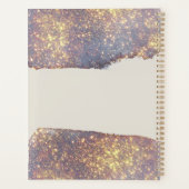 Iridescent Paars Glam Glitter Planner (Achterkant)