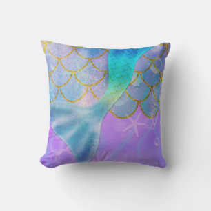 Iridescent Parel Glans Schittering Zeemeerminstaar Kussen