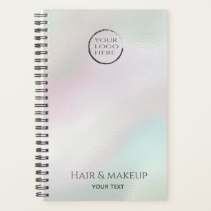 Iridescent parelholografische aangepaste logo plan planner