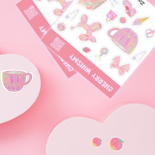 Iridescent Pastel Sticker Design Extravaganza