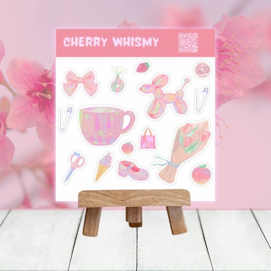 Iridescent Pastel Sticker Design Extravaganza