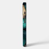 Iridescent Peacock Feather Luxe Telefoonhoes Case-Mate iPhone Case (Achterkant / Links)