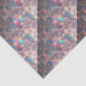 Iridescent Pearlized Faux Rose Gold Decoupage  Tissuepapier (Detail)