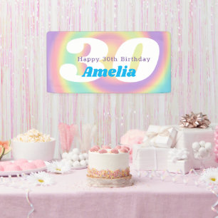 Iridescent Rainbow 30th Birthday Party (1990) Spandoek