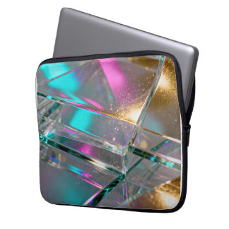 Iridescent Rainbow - Holographic Glitter Laptop Sleeve