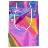 Iridescent Rainbow Metallic Pastel Pink, Aqua Medium Cadeauzakje (Voorkant)