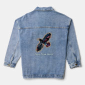 Iridescent Raven Denim Jacket (Achterkant)