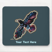 Iridescent Raven Muismat (Voorkant)