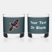 Iridescent Raven Whisky Glas (Voorkant)