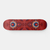 Iridescent Red Fractal Skateboard Deck (Horz)