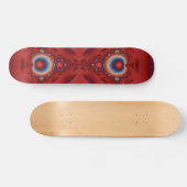 Iridescent Red Fractal Skateboard Deck (Horz)