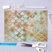 Iridescent Roze Glitter Mermaid Fish Scales Tissuepapier (Craft)