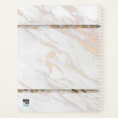 Iridescent roze marmer planner (Achterkant)