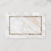 Iridescent roze marmer visitekaartje (Achterkant)