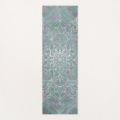 Iridescent Shimmer Mandala Boho Chic Gym Yogamat (Voorkant)