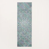 Iridescent Shimmer Mandala Boho Chic Gym Yogamat (Achterkant)