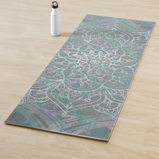 Iridescent Shimmer Mandala Boho Chic Gym Yogamat (In situ)
