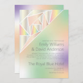 Iridescent Silver Pastel Pareltjes geïnspireerd br Kaart (Voorkant / Achterkant)